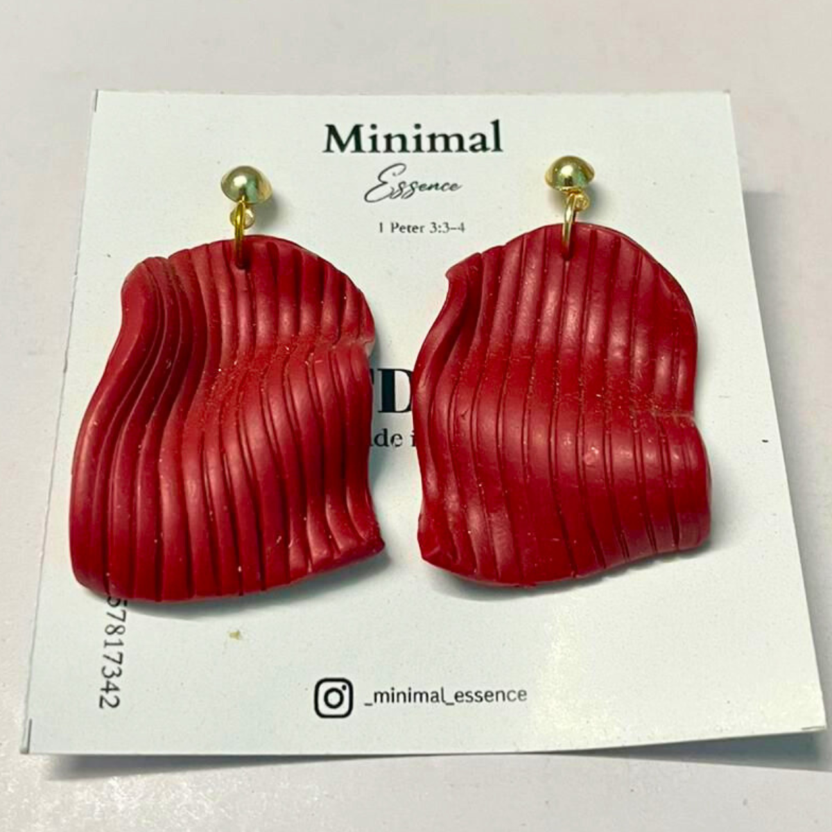 Drape earrings